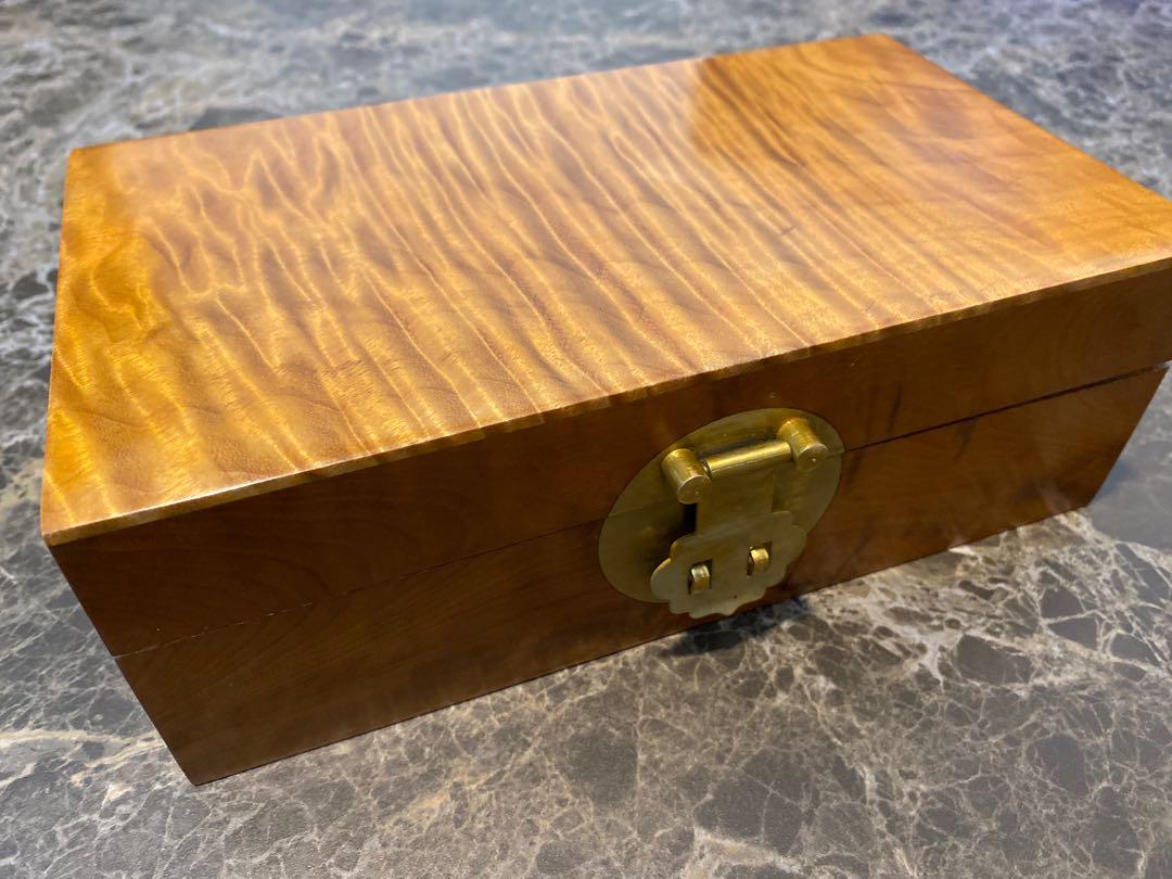 木製 小物入れ 金絲楠木 茶箱 【公式通販】