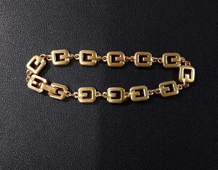 Vintage givenchy gold discount bracelet