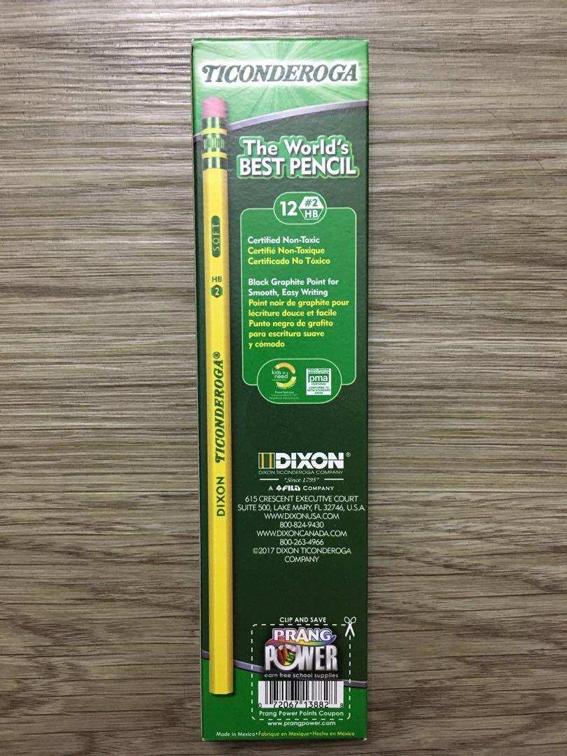 全新 Dixon Ticonderoga HB鉛筆 （分類：文具）位於 Hong Kong。 由 laddieliu 提交（商品編號 1155929419，圖片 2）。簡介： The World’s BEST PENCIL pma 認證無毒 一盒12支 Made in Mexico。