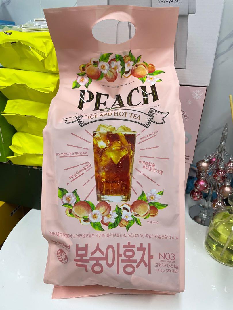 韓國直送no Brand 水果茶 蜜桃味peach Tea 1條包裝 嘢食 嘢飲 飲料 Carousell