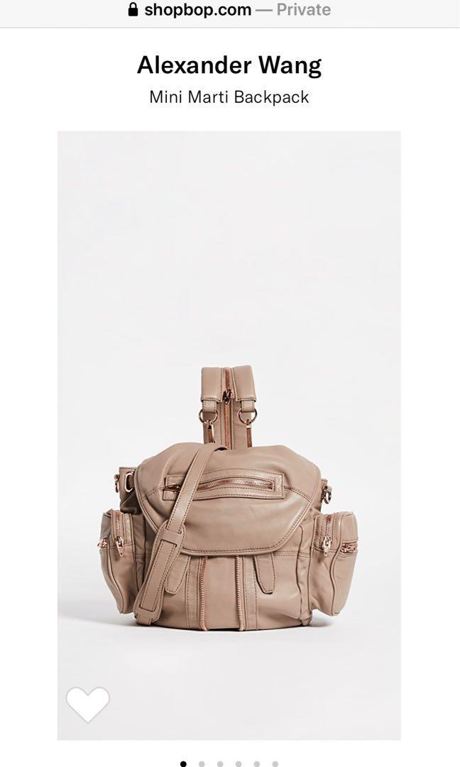 Alexander wang best sale backpack mini