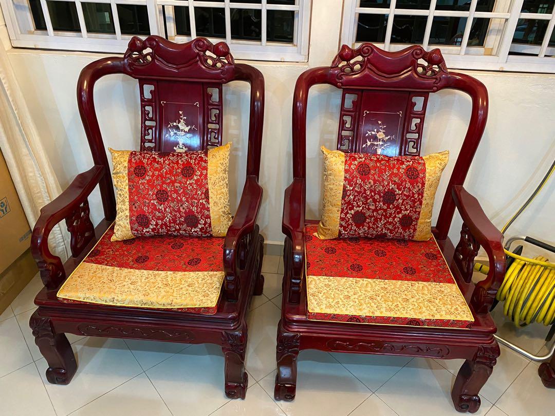 Antique chinese sofa set, Furniture & Home Living, Furniture, Tables