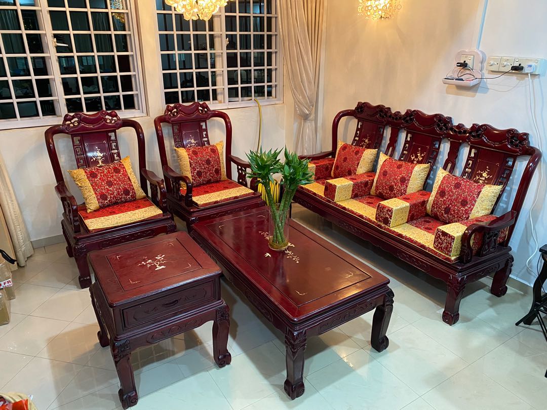 Antique chinese sofa set, Furniture & Home Living, Furniture, Tables