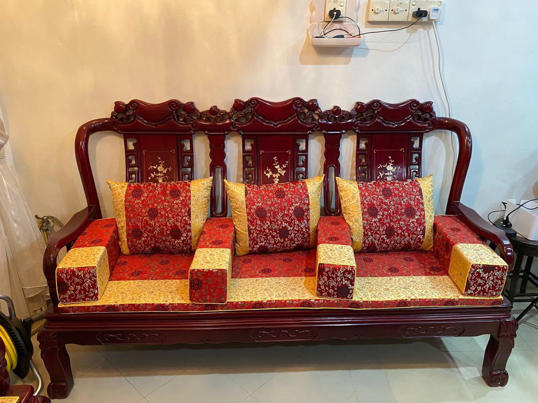 Antique chinese sofa set, Furniture & Home Living, Furniture, Tables