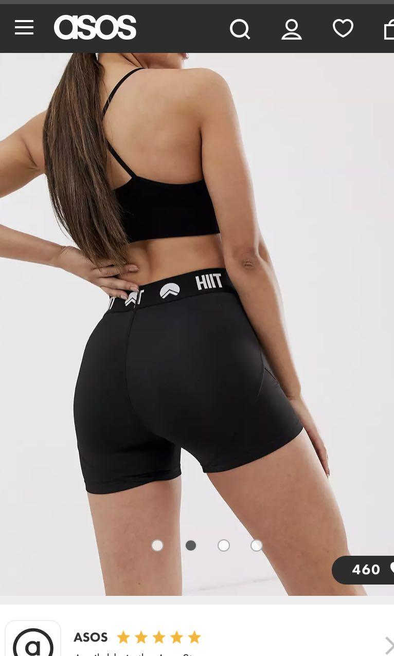 bnwot asos hiit high waisted 3 inch 