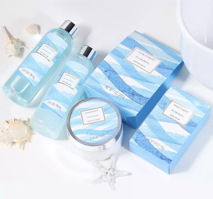 Authentic Bath & Body Earth Gift Set (Ocean), Beauty & Personal Care, Bath & Body, Bath on Carousell