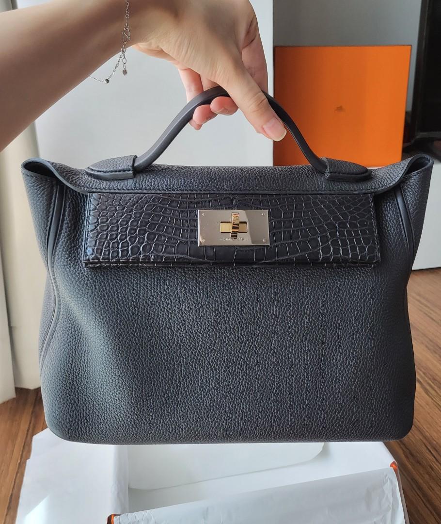 Hermes 24/24 Bag size 29, What's in my Hermes 24/24 bag WIMB, Hermes  Twilly unboxing