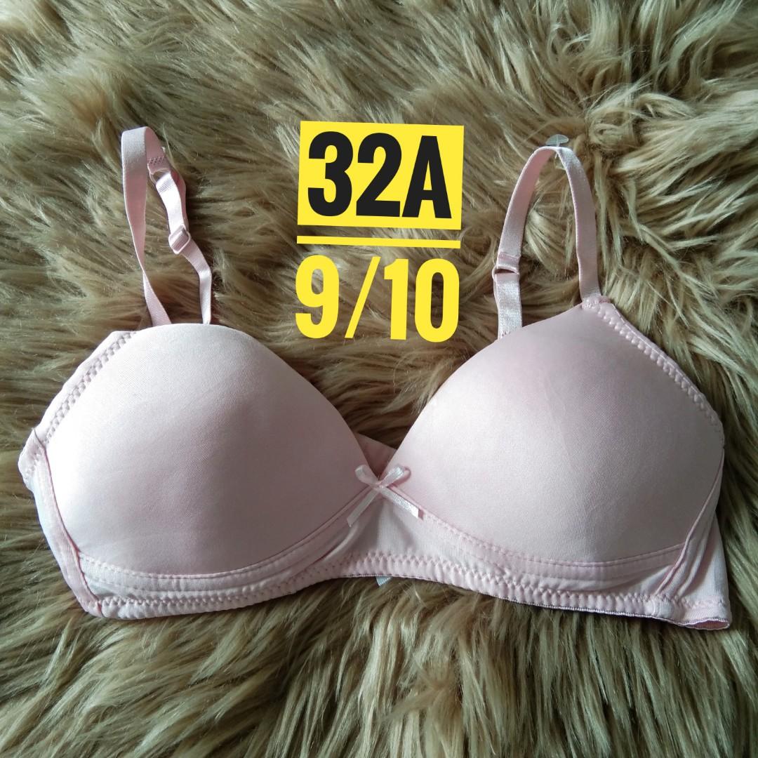 32a baby pink bra, Women's Fashion, New Undergarments & Loungewear on  Carousell