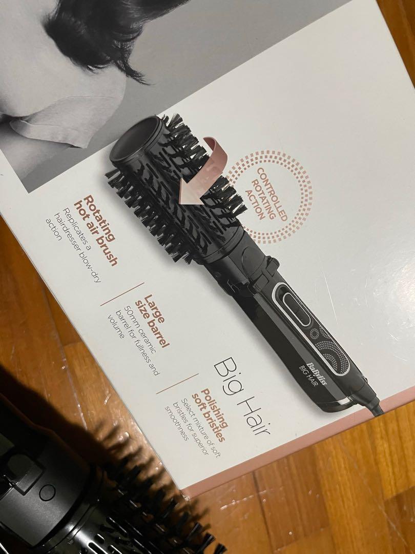 BaByliss Big Hair Rotating Hot Air Styling Brush 50mm, Beauty ...