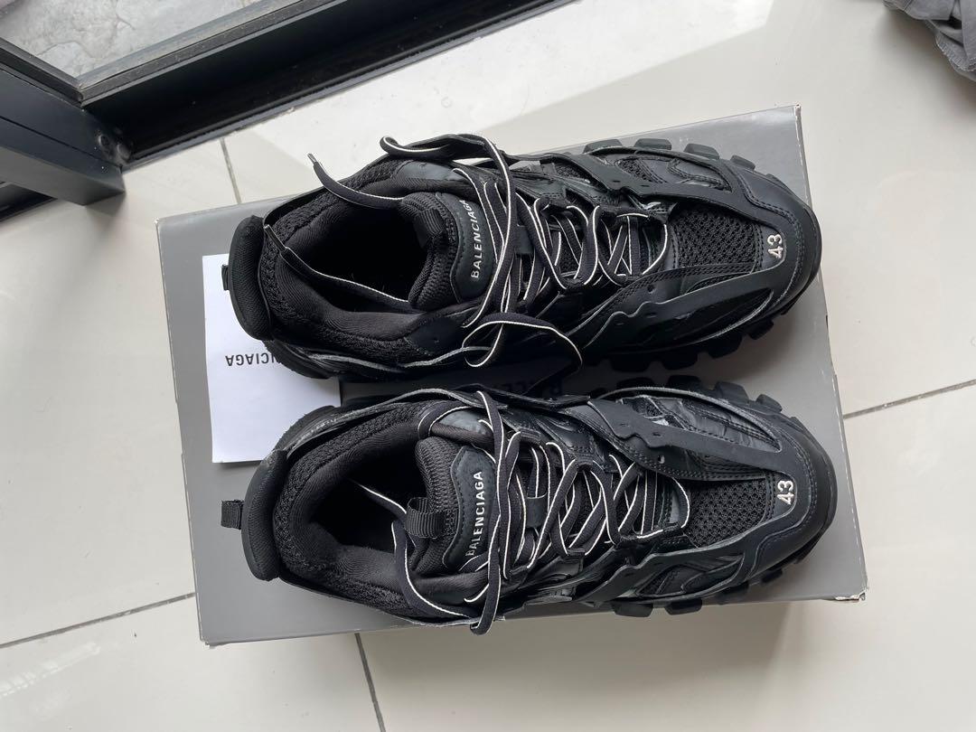 Balenciaga track runners triple black