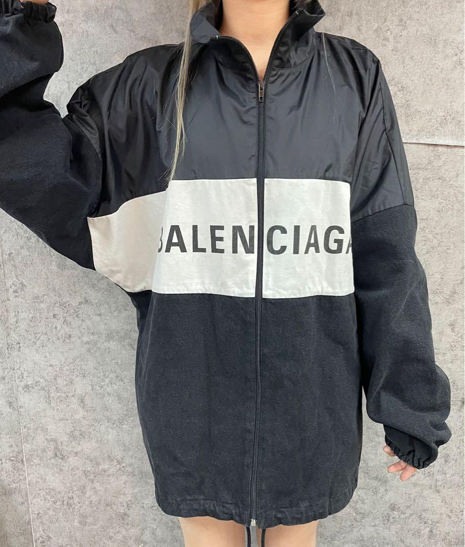 balenciaga windbreaker womens white