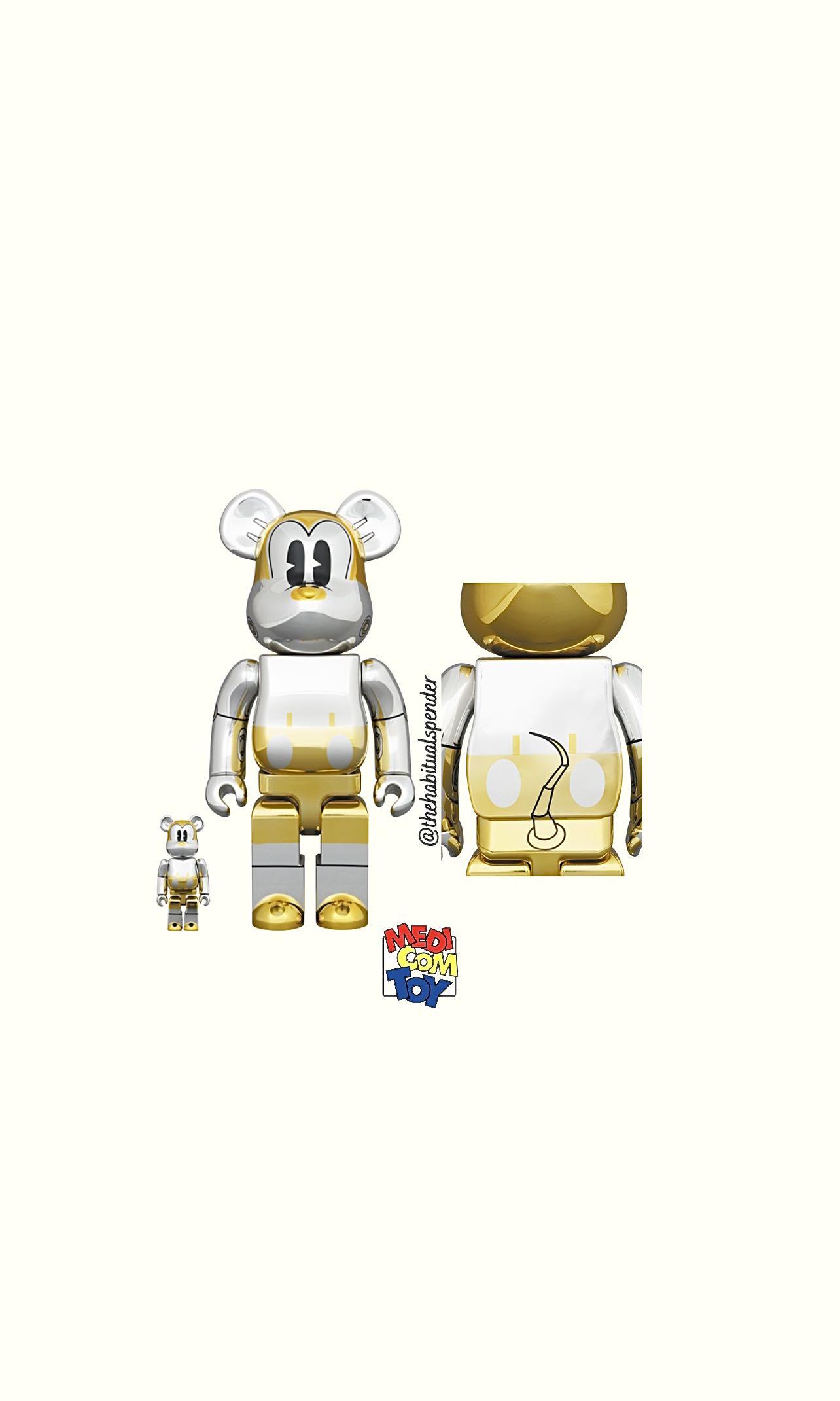 Bearbrick Future Mickey 2021 400% & 100%, Hobbies & Toys, Toys 