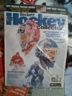 Beckett hockey card collector magazine