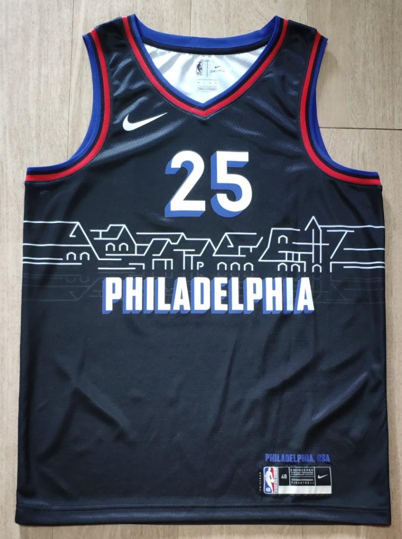 Men's Philadelphia 76ers Ben Simmons Nike Black 2020/21 Swingman