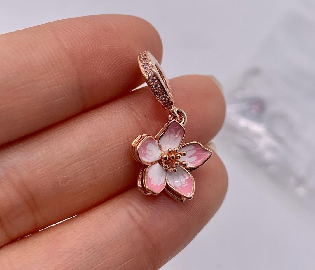 Pandora : Cherry Blossom Dangle Charm