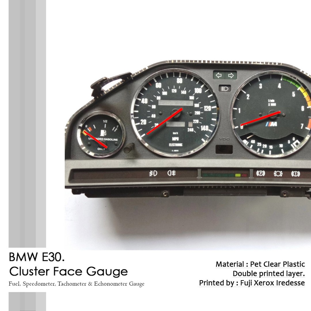 BMW E30 Speedometer Custom, Aksesoris Mobil di Carousell