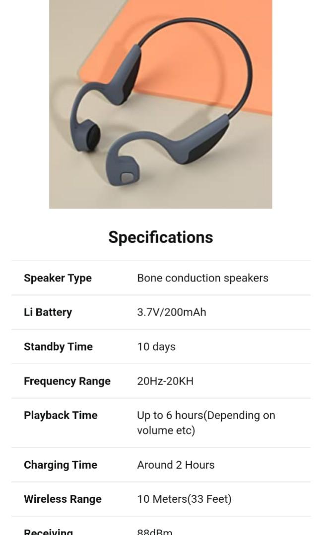 Bone Conduction Headphones Z10, Audio, Earphones on Carousell