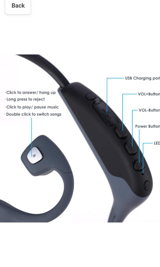 Bone Conduction Headphones Z10, Audio, Earphones on Carousell