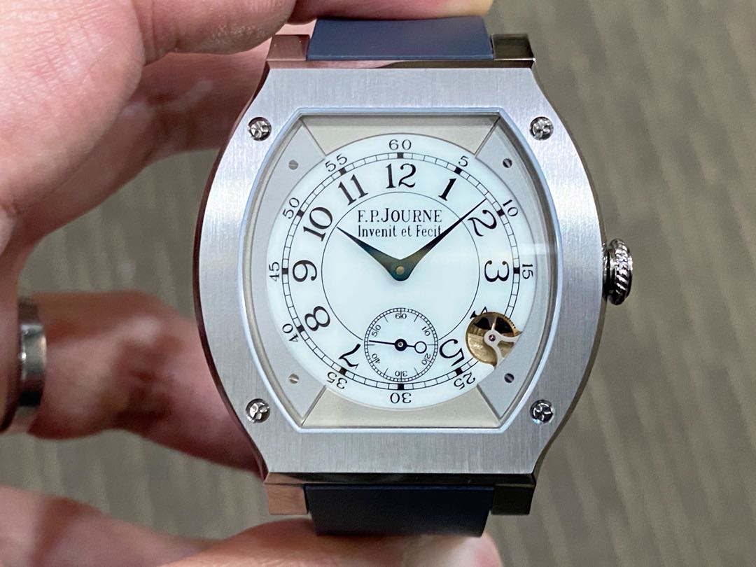 Brand New F. P. Journe FP Journe FPJ Elegante 48 Titanium Quartz