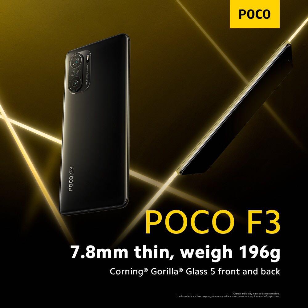 Brand New] Xiaomi POCO F3 5G Night Black - 8GB/256GB, Mobile