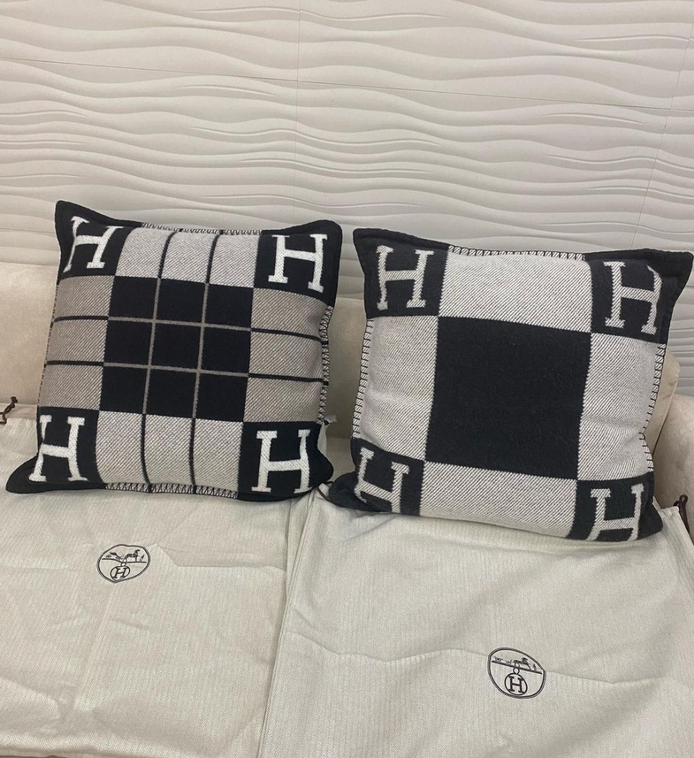 Brandnew Hermes Avalon Pillows , with dustbag Measures 20x20 43,500 each, Luxury, Accessories