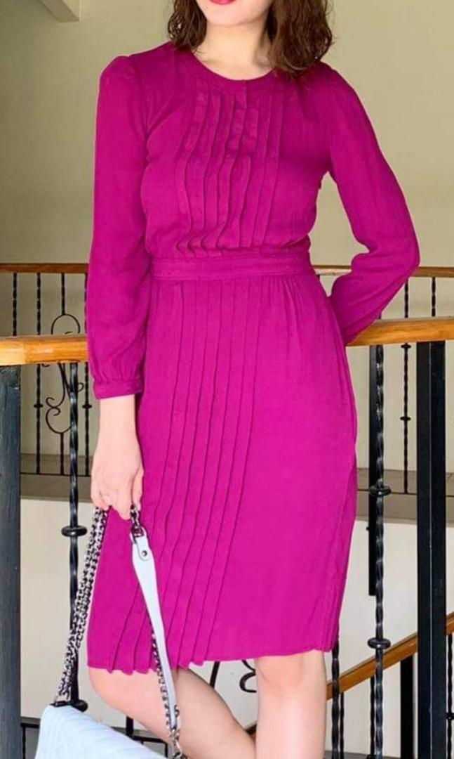 Burberry purple hotsell dress