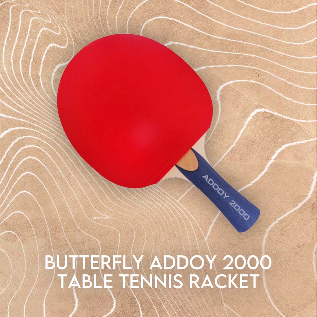 BUTTERFLY ADDOY 2000 TABLE TENNIS RACKET / PING PONG RACQUET, Sports