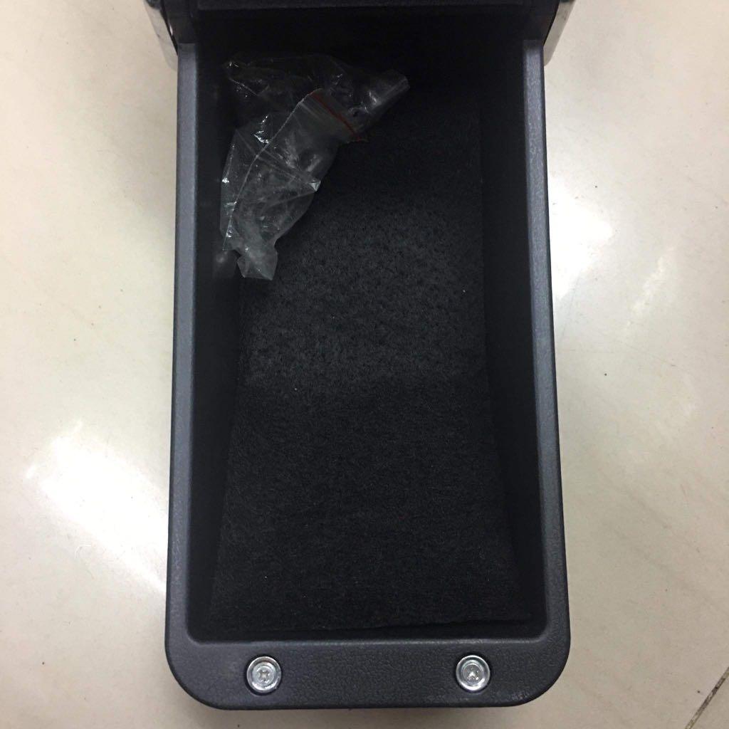 Car Central Container Armrest Box PU Center Storage Case Universal (BLACK SILVER) (Category: Other Security Devices) located in Pasay City. Submitted by ayinong168 (Listing ID 1155853302, Image 2). Description: Description: -Approx. dimension: L 13” x H 5.5” x W 5.5” -Universal car arm rest with storage for phones/ accessories etc. -In black/ silver/ red shades of color -W/ screws for easy installation -Made of PU leather material for non-slip us