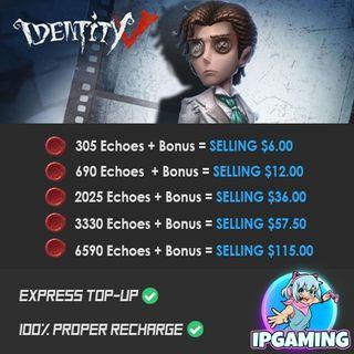 [CHEAPEST] Identity V Echoes Top-up / Recharge