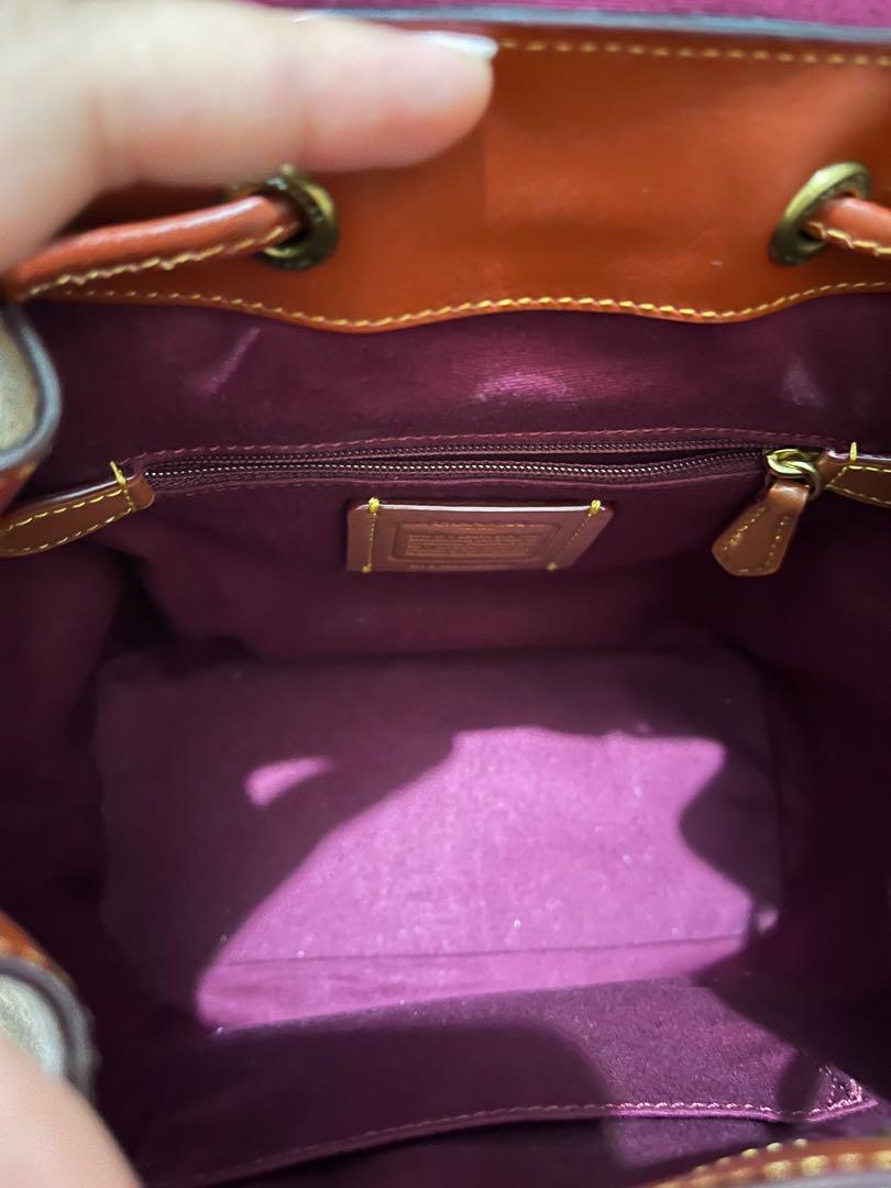 Coach evie backpack 22 in signature canvas, Barang Mewah, Tas & Dompet