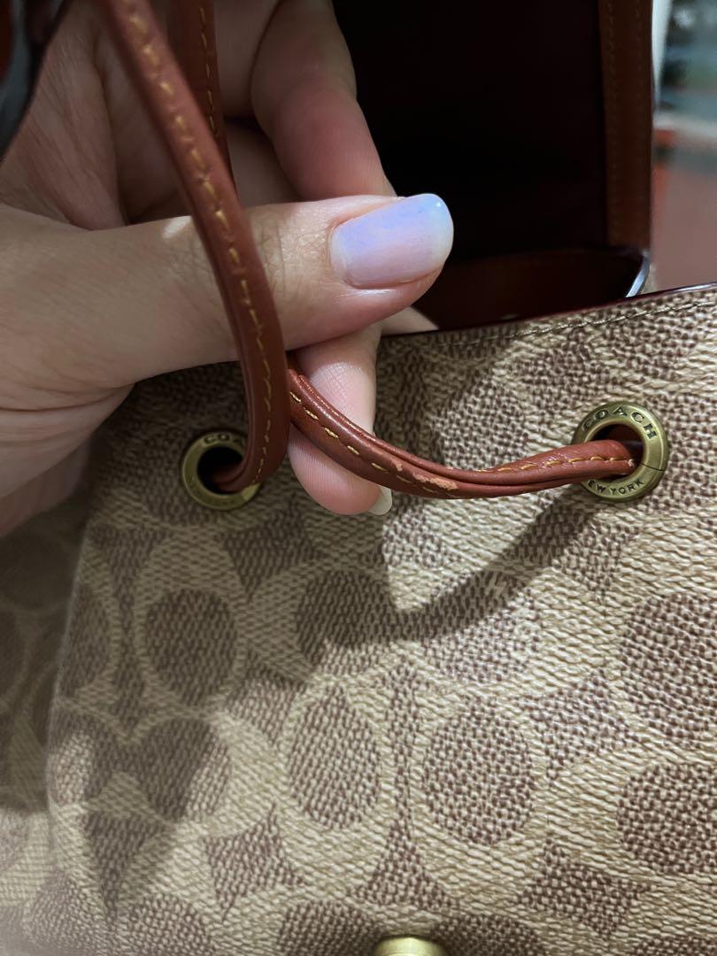 Coach evie backpack 22 in signature canvas, Barang Mewah, Tas & Dompet