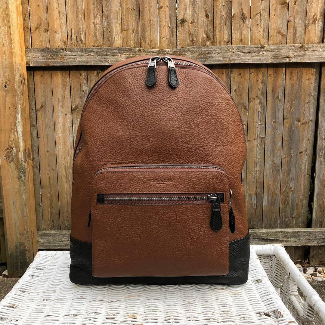 Coach Men s West Brown Leather Backpack