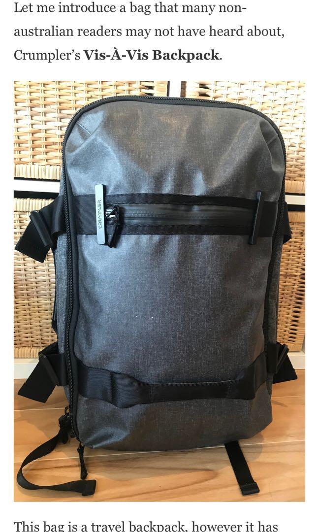 Crumpler vis top a vis backpack