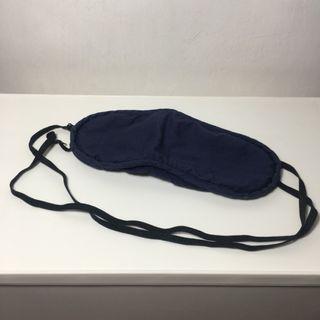 Dark / navy blue eye mask (unused from the Philippine Airlines travel kit)