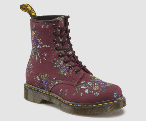 DR MARTENS CASTEL BOOTS (RED FLORALS), Women's Fashion, Footwear, Boots on  Carousell