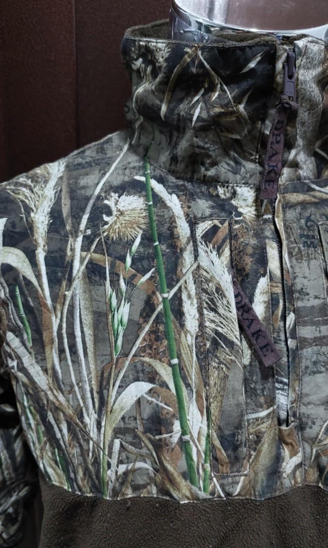 Drake waterfowl half zip fleece sweater hunting jacket Men s