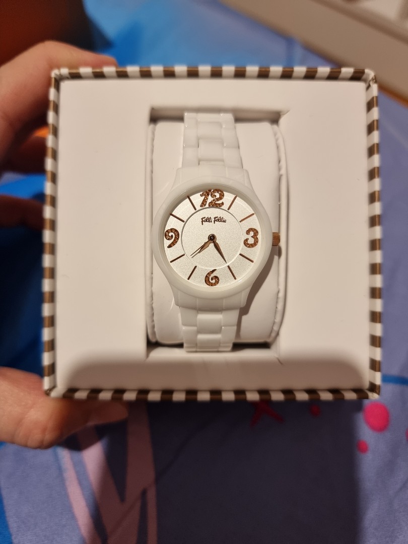 White ceramic hotsell watch fossil