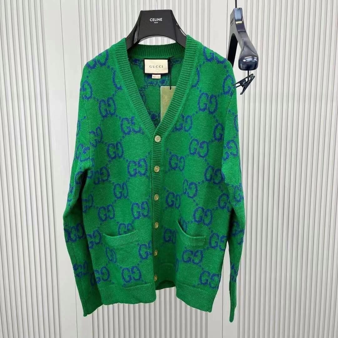 G U C C I knit GG cardigan