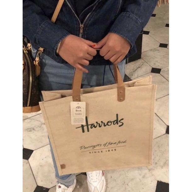 Harrods jute bag hotsell
