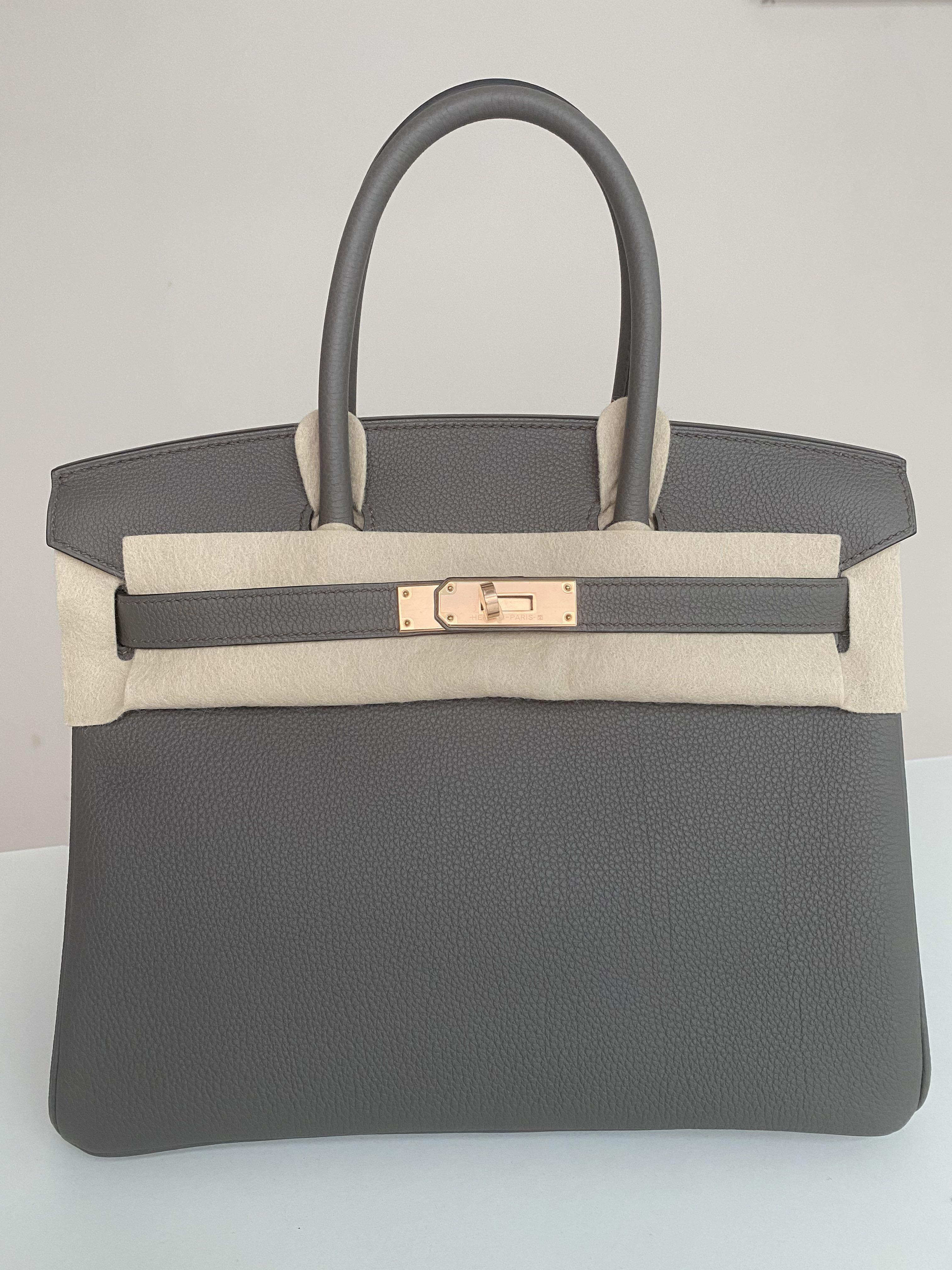 RESERVED* Hermes Birkin 25 GRIS tourterelle RGHW, Luxury, Bags & Wallets on  Carousell