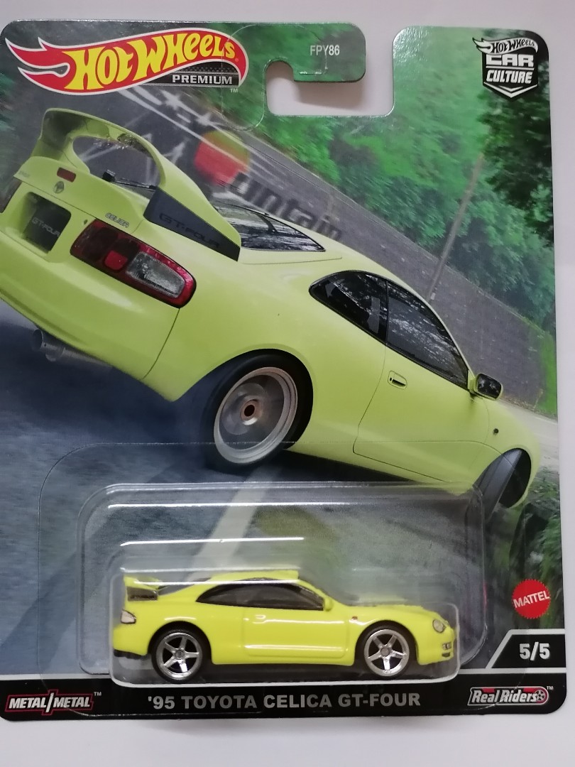 Hot Wheels 2022 Car Culture : Mountain Drifters 5/5, '95 Toyota Celica GT  -Four- Lime Cream