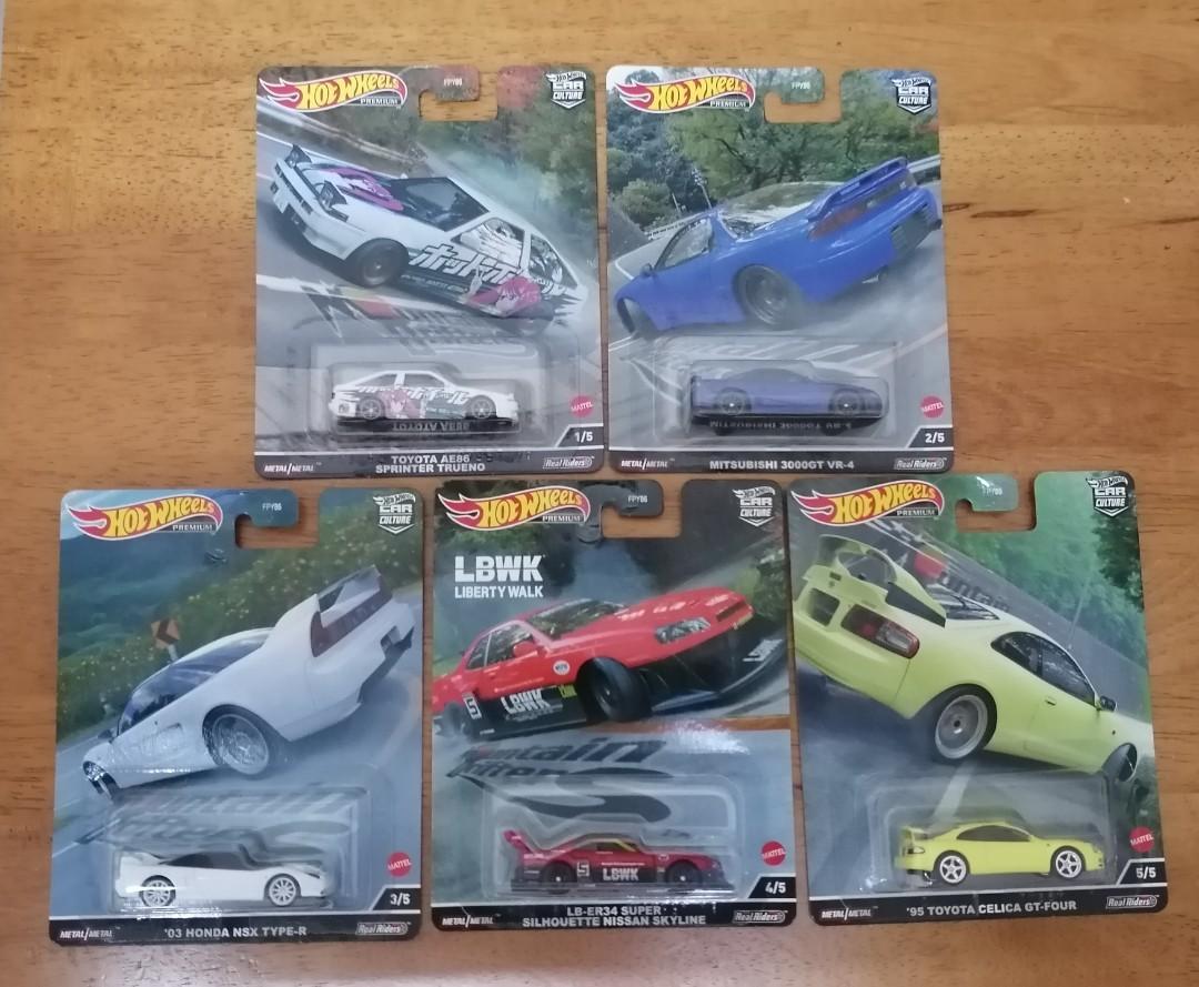 Hot Wheels 2022 Car Culture : Mountain Drifters 5/5, '95 Toyota Celica GT  -Four- Lime Cream