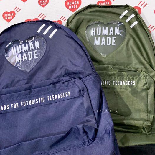 Human Made ♡彡Nylon Rip-Stop Heart Backpack (2Colors), 女裝, 手袋