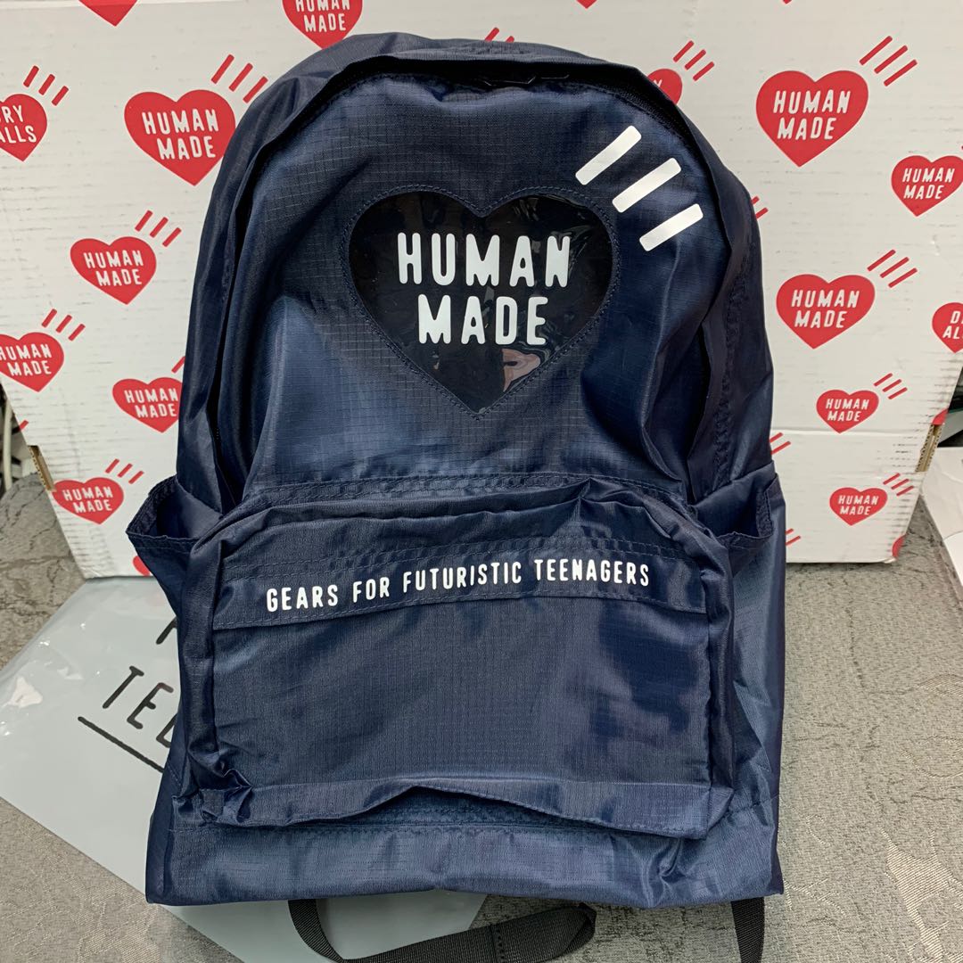 Human Made Nylon Rip-stop Heart Backpack Daypack, 名牌, 手袋及銀包