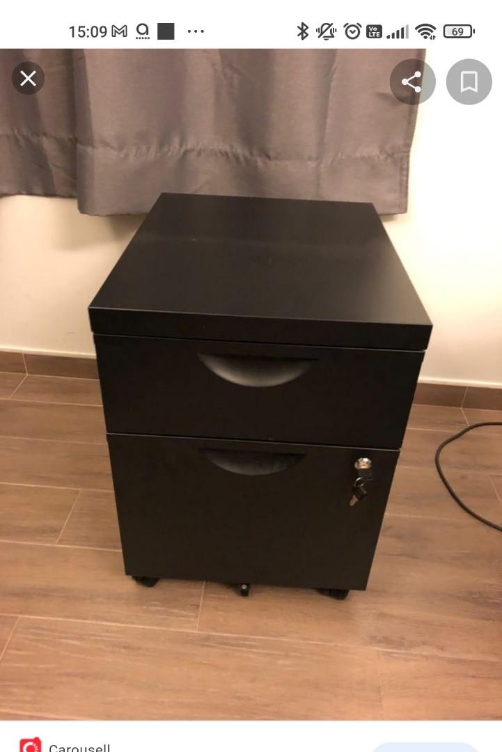 Ikea Erik 2 drawer 傢俬＆家居, 傢俬, 書櫃、櫃子及架 Carousell