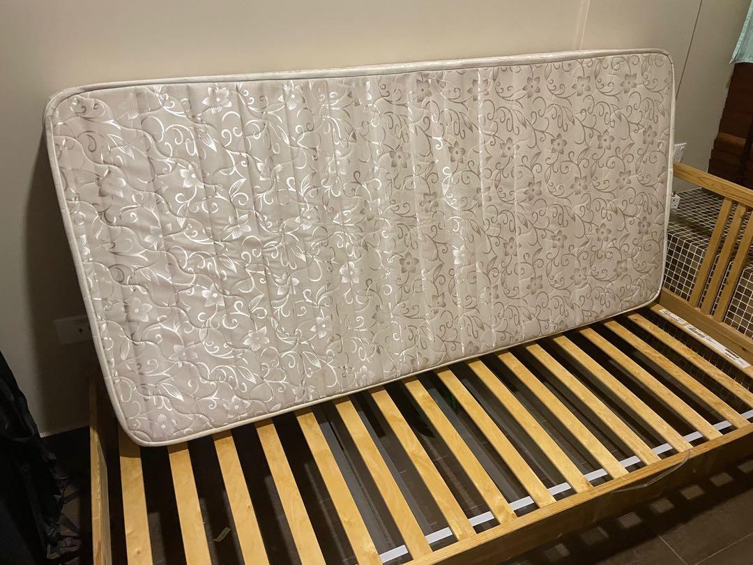 IKEA Fjellse Bed Frame with Mattress Furniture Home Living