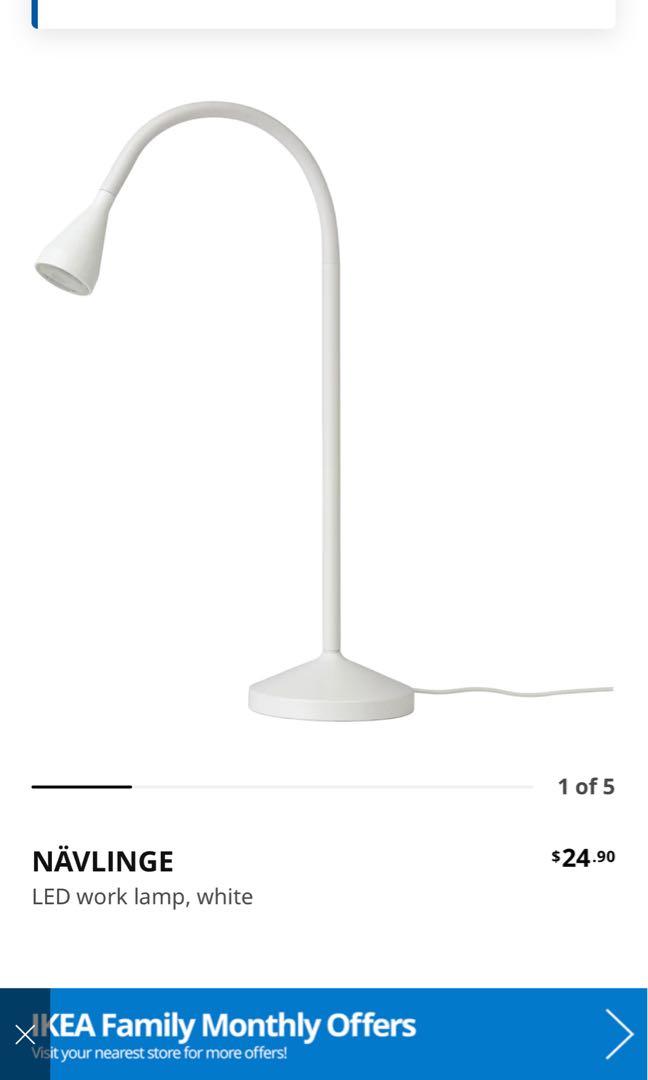 NÄVLINGE LED work lamp, white - IKEA