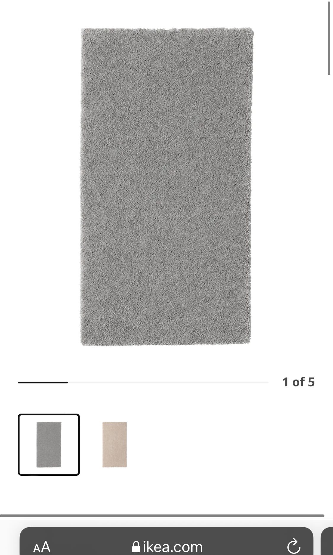 Ikea Stoense Grey Rug, Furniture & Home Living, Home Decor, Carpets