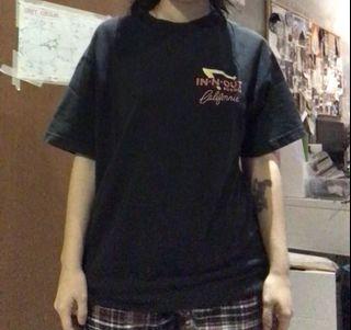In n out california black graphic tee