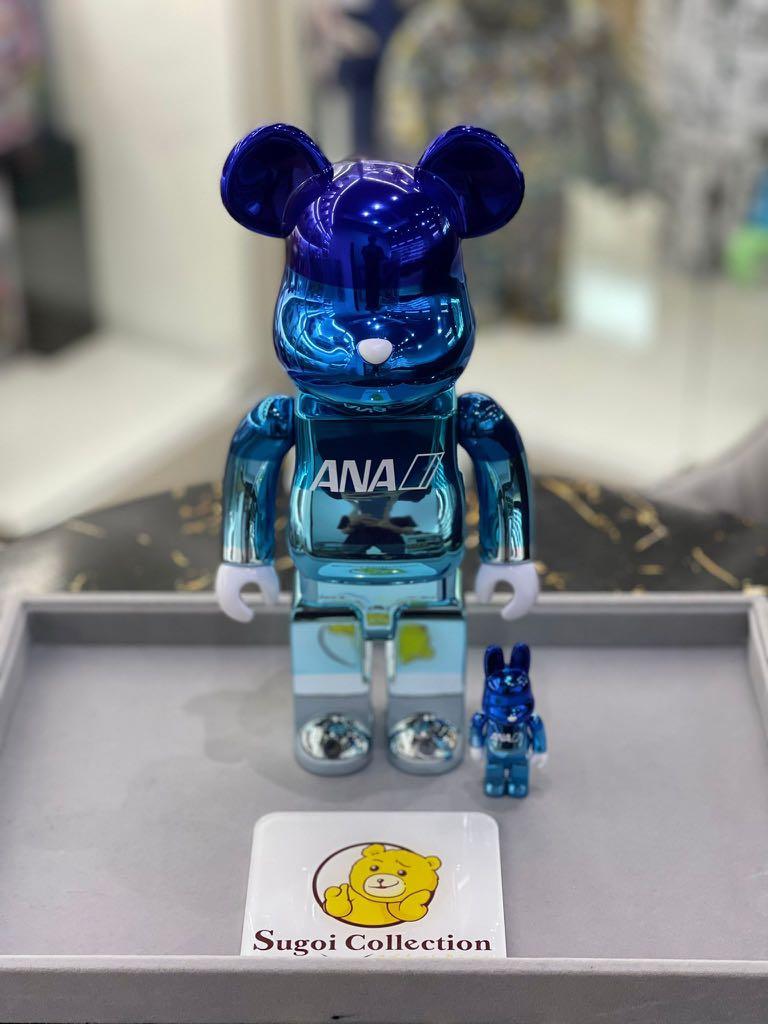 BEARBRICK RABBRICK ANA Chrome Gradation 100% & 400% Medicom Toy BE@RBRICK 